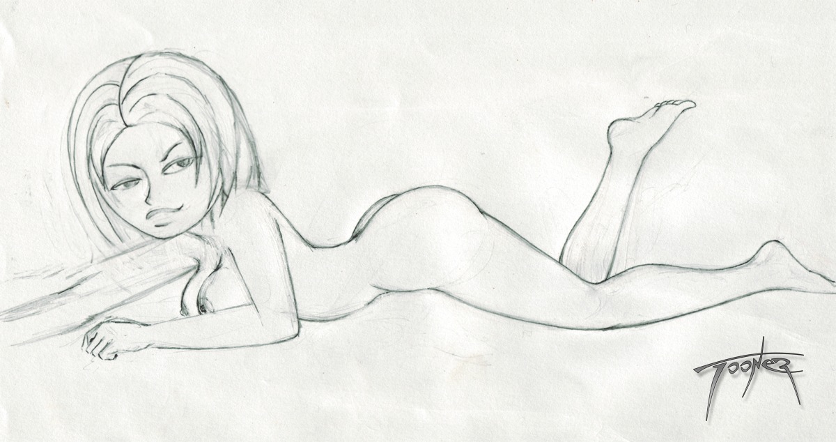 bonnie_rockwaller disney female female_only human kim_possible monochrome nipples rule34 solo straight_hair tagme tooner