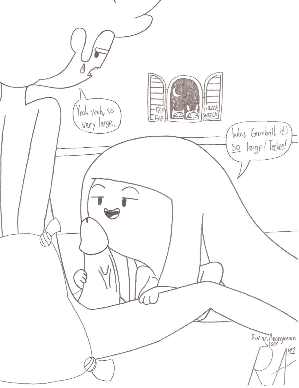 adventure_time female finn_the_human fionna_the_human_girl male male/female prince_gumball princess_bubblegum random_anon rule34 straight