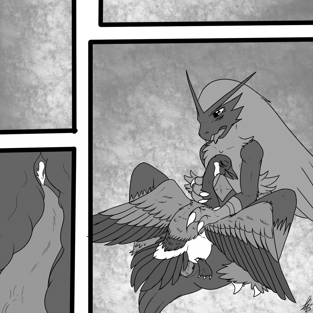 1:1 3_toes ambiguous_gender anatid anseriform anserine anthro anthro_on_feral anthro_penetrating anthro_penetrating_feral avian beak bestiality bird blaziken bodily_fluids canada_goose claws cloacal_penis comic cum cum_inside duo e621 erection eyes_closed feathers feet feral feral_penetrated generation_3_pokemon genital_fluids genitals goose greyscale internal interspecies male membrane_(anatomy) monochrome nintendo orgasm penetration penis pokemon pokemon_(species) sex shikaro sitting size_difference smaller_penetrated tail tail_feathers tapering_penis toes tongue tongue_out vein webbed_feet