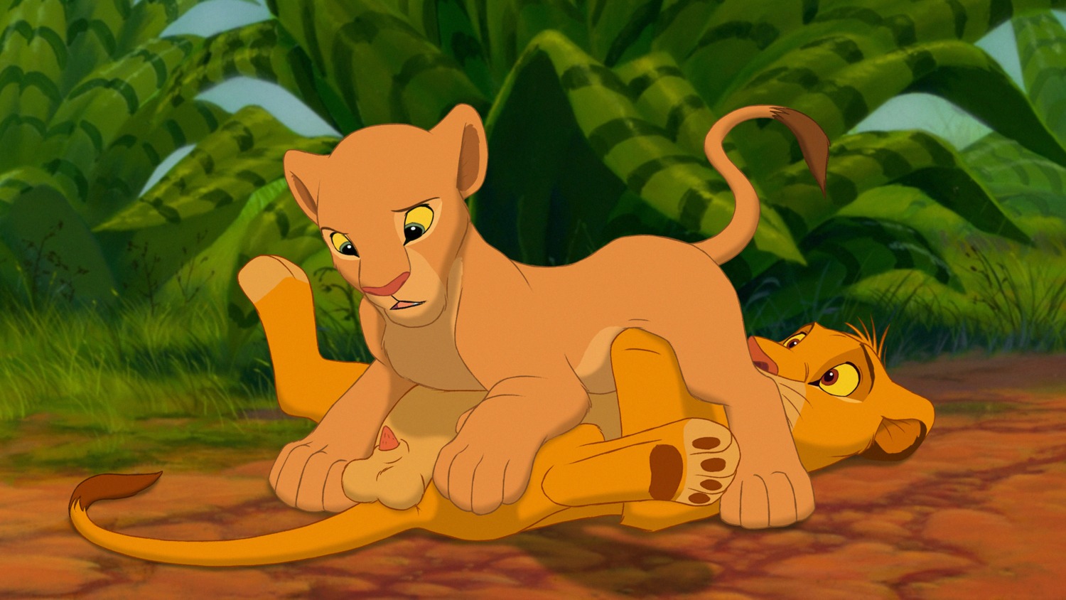 16:9 69_position balls blue_eyes canon_couple child child_on_child disney duo e621 feet felid female female_feral female_on_top feral feral_on_bottom feral_on_feral fur genitals hi_res hindpaw lion male male/female male_feral male_on_bottom mammal nala_(the_lion_king) nude on_bottom on_model on_top oral pantherine paws penis raised_tail red_eyes sex simba_(the_lion_king) spread_legs spreading tail the_giant_hamster the_lion_king toony widescreen young young_feral young_on_young