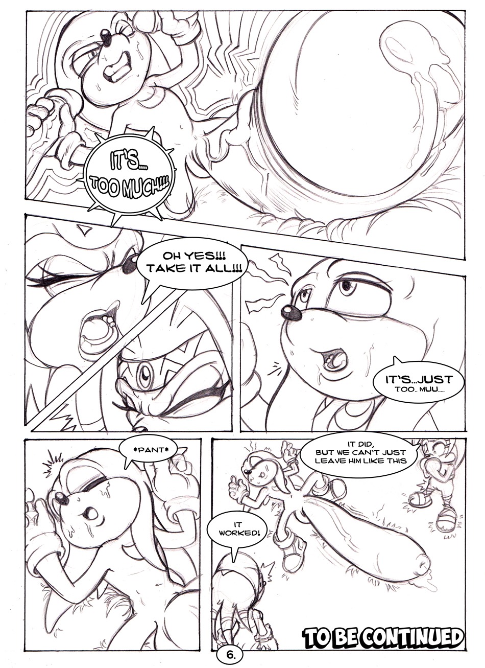 2013 anthro balls big_penis bodily_fluids comic dialogue double_handjob e621 echidna english_text erection expansion foreskin genital_expansion genital_fluids genitals group gynomorph gynomorph/male handjob hi_res huge_penis humanoid_genitalia humanoid_penis hyper hyper_genitalia hyper_penis intersex intersex/male knuckles_the_echidna long_foreskin male mammal monochrome monotreme neokat penile penis penis_expansion precum retracted_foreskin sega sex shade_the_echidna sonic_adventure sonic_chronicles:_the_dark_brotherhood sonic_the_hedgehog_(series) text tikal_the_echidna vein veiny_penis
