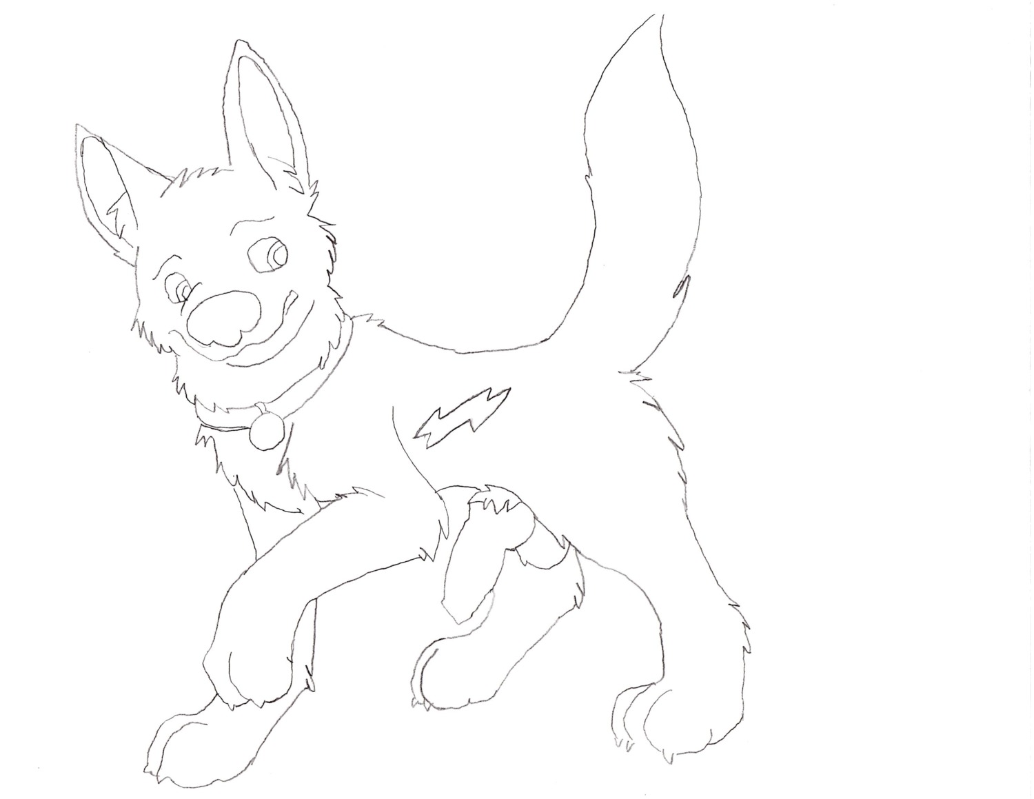 1boy bolt_(bolt) bolt_(film) disney feral male male_only monochrome penis rough_sketch rule34 solo