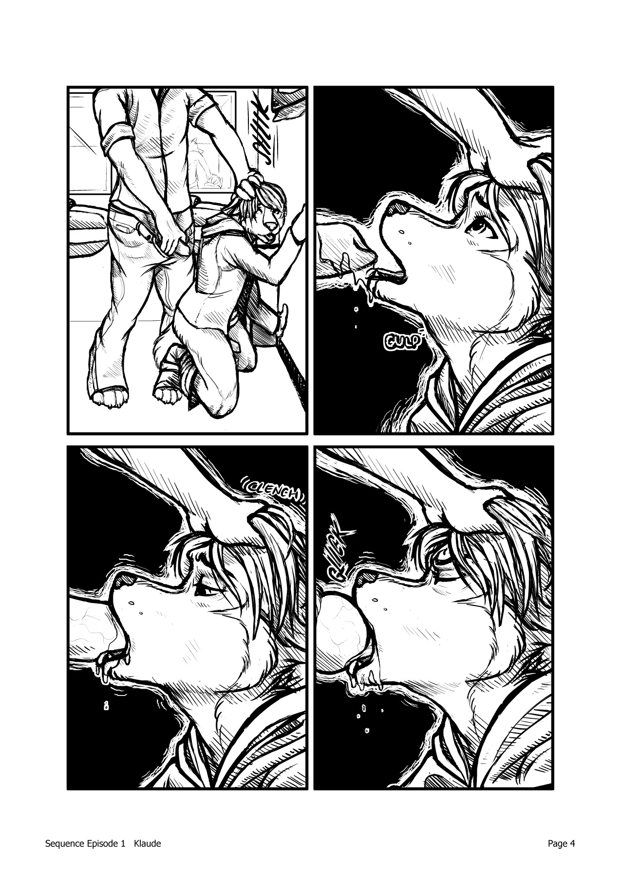 anatomically_correct anatomically_correct_genitalia anatomically_correct_penis animal_genitalia animal_penis anthro bathroom bodily_fluids canid canine canine_genitalia canine_penis canis comic cum domestic_dog duo e621 english_text erection fellatio forced forced_oral gas_station genital_fluids genitals hair hair_grab hand_on_head hi_res husky klaude knot male male/male male_penetrated male_penetrating male_penetrating_male mammal monochrome multiple_scenes nordic_sled_dog oral oral_penetration penetration penile penis public_restroom rape sequence_(klaude) sex spitz tail text touching_hair wolf