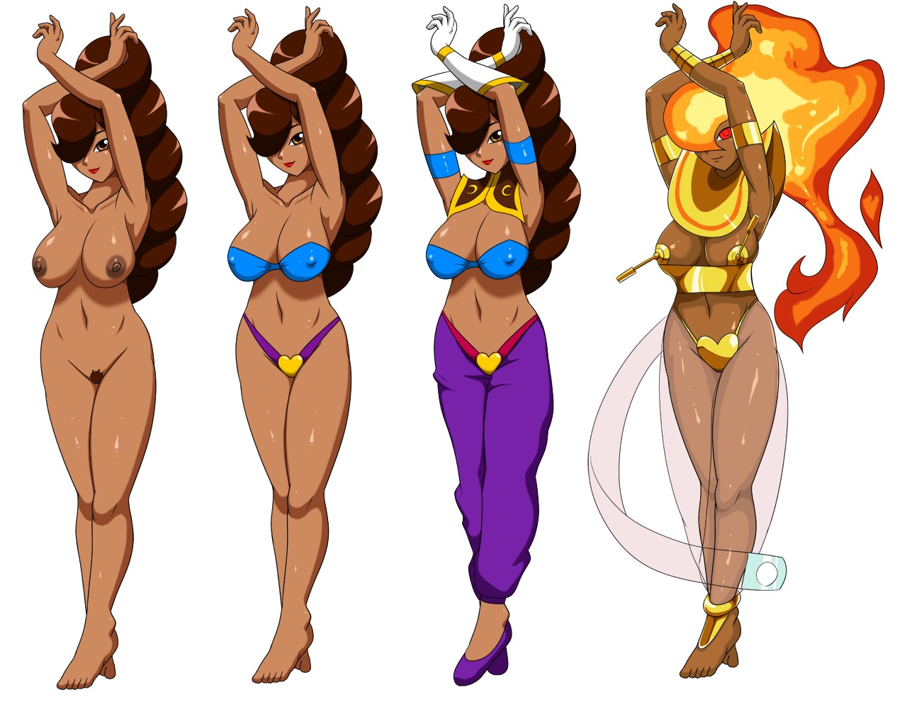 1girls breasts capcom female full-length_portrait full_length nipples nude portrait power_stone pussy rouge_(power_stone) rule34 sh solo speeds standing unshaved_pussy