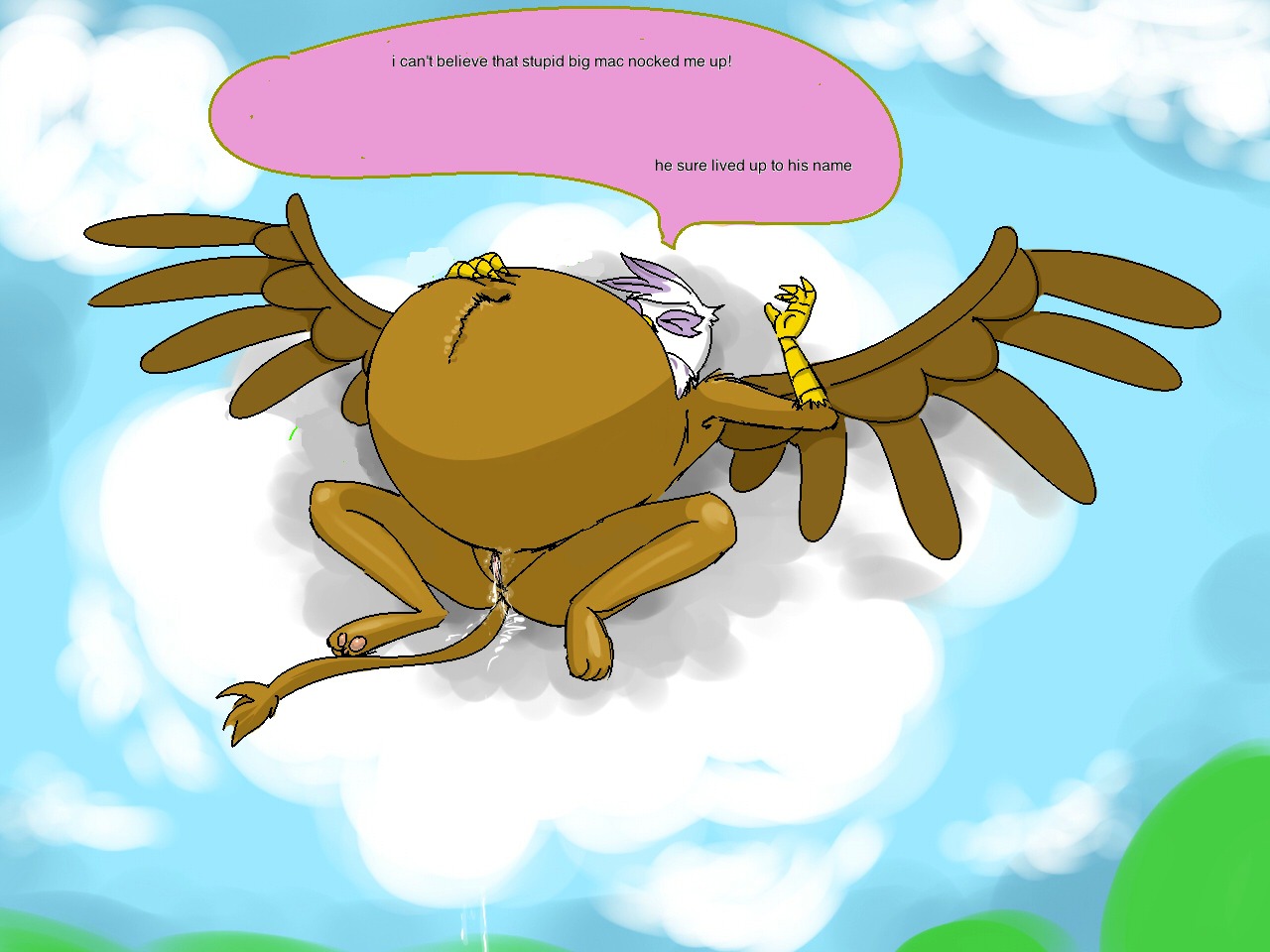 anthro female friendship_is_magic gilda gilda_(mlp) gryphon my_little_pony mythological_avian mythological_creature mythology rule34 smooth_skin tagme