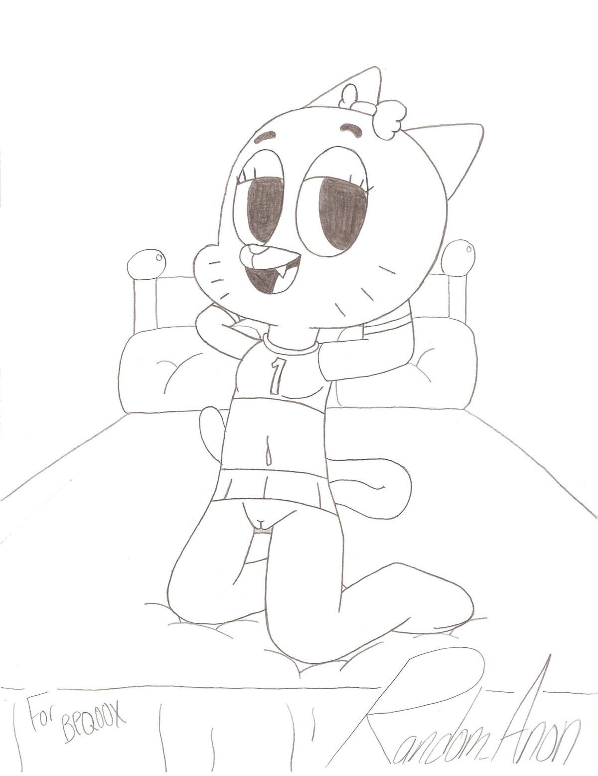 anthro domestic_cat feline female furry nicole_watterson random_anon rule34 straight_hair tagme the_amazing_world_of_gumball