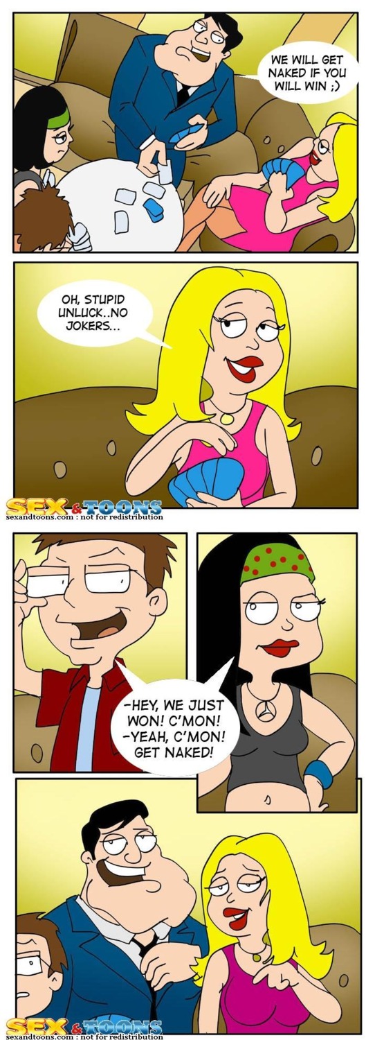 american_dad color comic female francine_smith hayley_smith human male rule34 sex_and_toons stan_smith steve_smith straight_hair