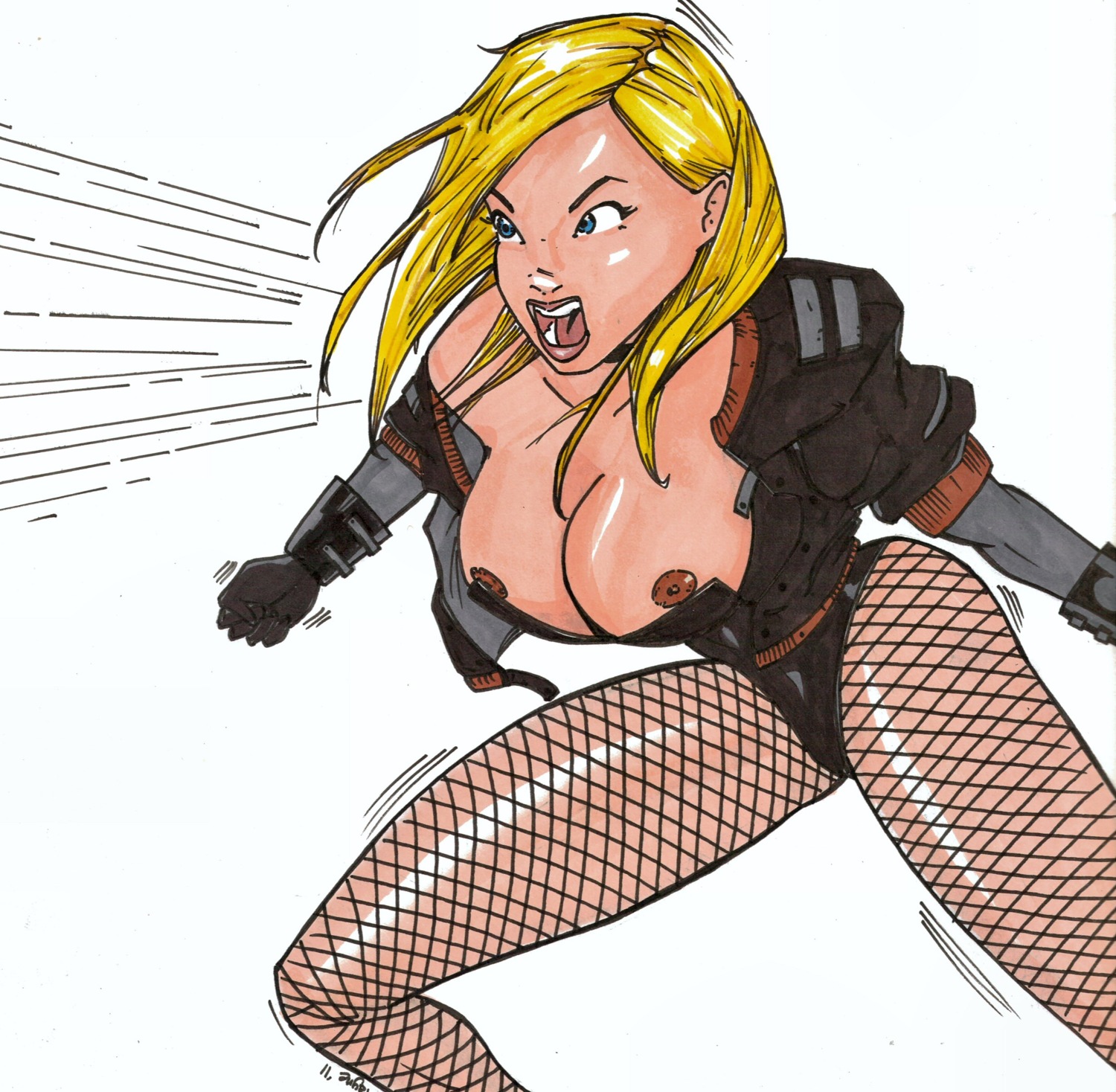 black_canary dc dc_comics female green_arrow_(series) rule34 tagme wiler11
