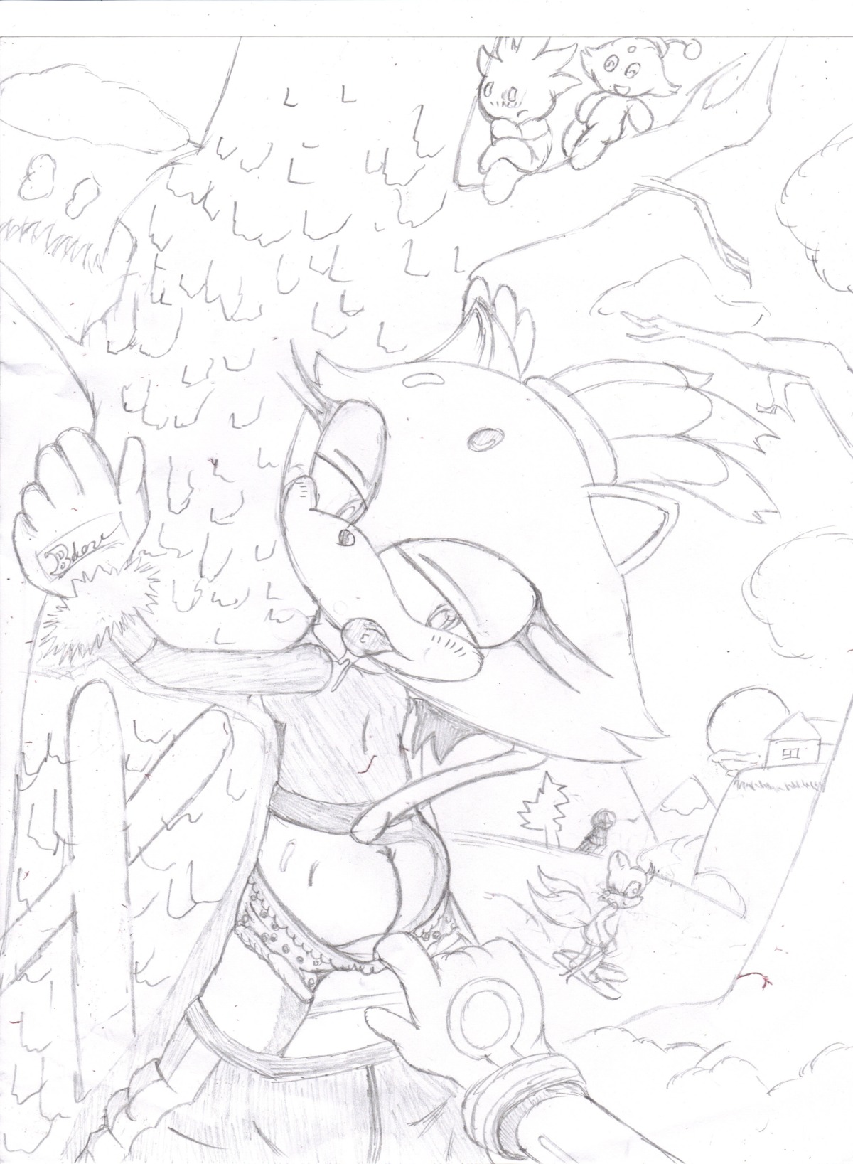 anthro blaze_the_cat canine dar-powerforce domestic_cat feline female fox hedgehog male monochrome rule34 sega silver_the_hedgehog sonic_(series) sonic_the_hedgehog_(series) tails tails_the_fox
