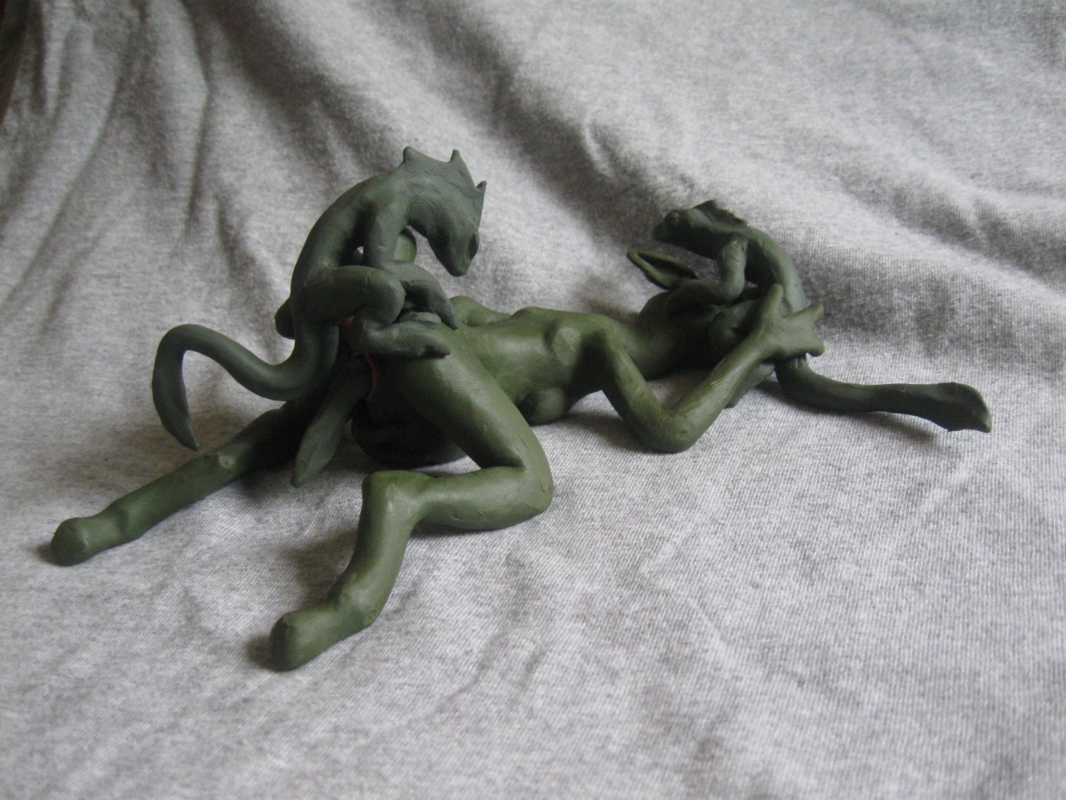 4:3 absurd_res anal anthro deer e621 fellatio female genitals group group_sex hi_res hooves male male/female mammal nude oral penile penis reptile scalie sculpture sex source_request tail threesome trio unbirthing vaginal vore vulva zalrith