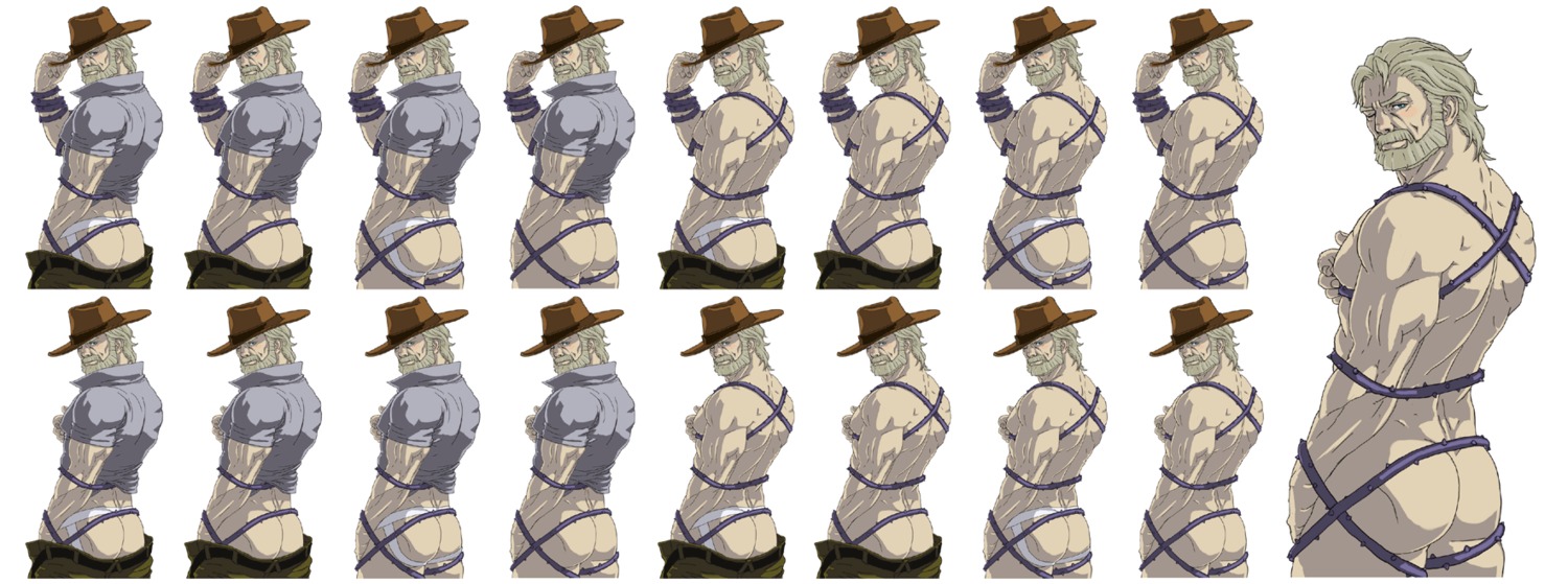 dilf hermit_purple jojo's_bizarre_adventure joseph_joestar male male_only old_joseph rule34 solo solo_male stand_(jjba) standcest stardust_crusaders stardust_crusaders_(ova)