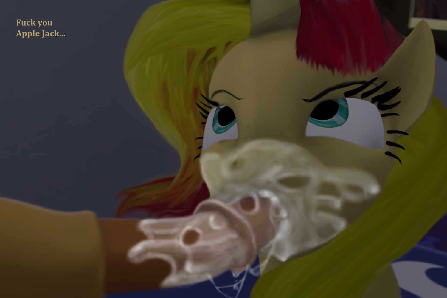3d_(artwork) animal_genitalia animal_penis applejack_(mlp) bodily_fluids cum cumshot digital_media_(artwork) disembodied_penis duo e621 earth_pony ejaculation english_text equestria_girls equid equine equine_genitalia equine_penis erection fellatio female female_penetrated friendship_is_magic fur genital_fluids genitals glaring hair hasbro hi_res horn horse male male/female male_penetrating male_penetrating_female mammal messy mr.tektite multicolored_hair my_little_pony mythological_creature mythological_equine mythology oral oral_penetration orgasm penetration penile penis pony profanity sex source_filmmaker_(artwork) sunset_shimmer_(eg) text two_tone_hair unicorn