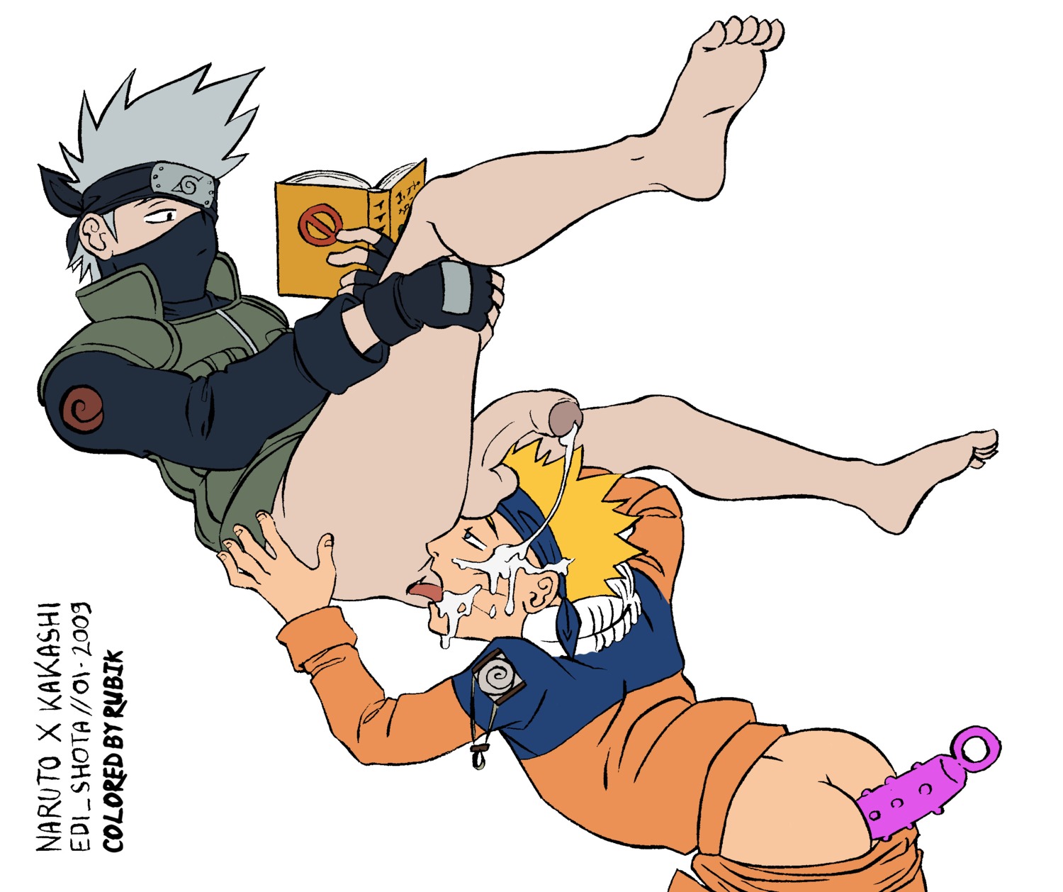 age_difference edi_shota hatake_kakashi human kakashi_hatake male male_only multiple_males naruto naruto_(series) older_male rule34 tagme uncensored uzumaki_naruto yaoi younger_male