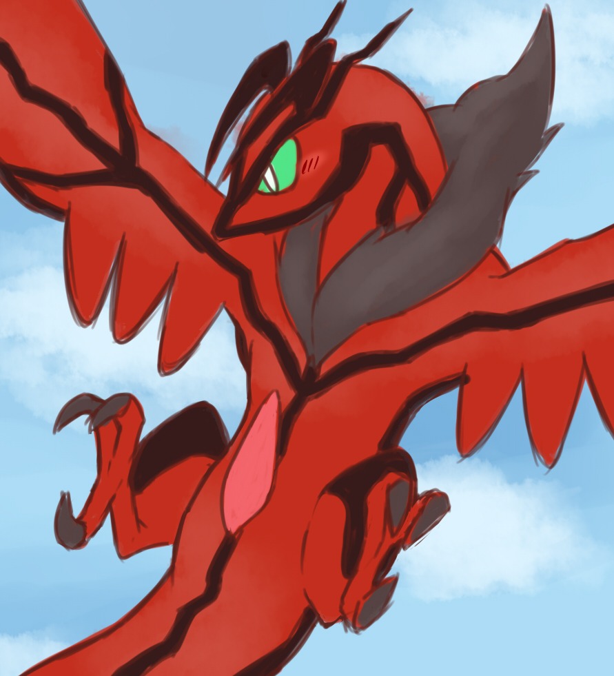 2014 3_toes animal_genitalia avian claws cloud e621 erection feet feral flying fur generation_6_pokemon genital_slit genitals legendary_pokemon male manoreo nintendo outside penis pokemon pokemon_(species) raised_leg sky skyscape solo spread_legs spreading tapering_penis toes wings yveltal