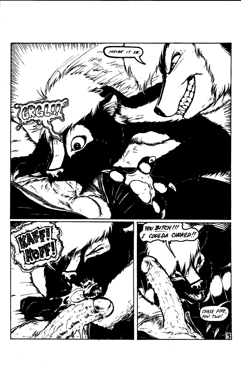 2000 absurd_res anthro big_penis black_and_white bodily_fluids chad_(jmh) circumcised comic deep_throat dialogue domestic_cat e621 english_text erection felid feline felis fellatio female female_penetrated forced genitals group hi_res humanoid_genitalia humanoid_penis interspecies james_m_hardiman lori_(jmh) male male/female male_penetrating male_penetrating_female mammal mephitid messy monochrome onyx_(jmh) oral oral_penetration penetration penile penis saliva sex skunk text