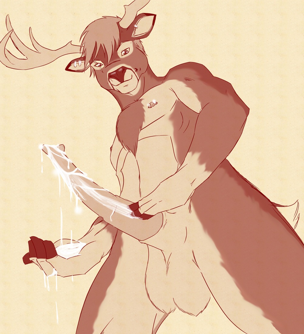 after_transformation animal_genitalia animal_penis anthro antlers balls bodily_fluids cervine_genitalia cervine_penis cum deer e621 ear_piercing erection genital_fluids genitals horn knot male mammal masturbation messy monochrome muscular muscular_anthro muscular_male nude penile penile_masturbation penis piercing pose scar shadowfenris simple_background solo spread_legs spreading tenebear white_background