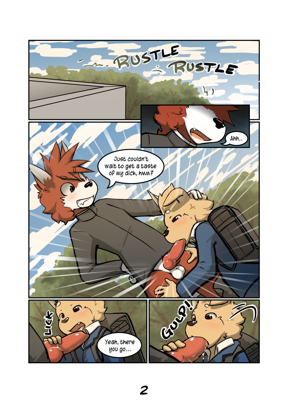 adolescent adolescent_on_child age_difference aj_(ajisthebest) akita animal_genitalia animal_penis anthro anthro_on_anthro anthro_penetrated anthro_penetrating anthro_penetrating_anthro balls bodily_fluids canid canine canine_genitalia canine_penis canis child cloud comic cum dialogue digital_media_(artwork) domestic_cat domestic_dog duo e621 english_text erection fangs felid feline felis fellatio genital_fluids genitals grin harmarist hi_res hybrid interspecies kaoru_(kitaness) knot licking male male/male male_penetrated male_penetrating male_penetrating_male mammal multiple_scenes open_mouth oral oral_penetration outside penetration penile penis penis_lick public sex sky smile spitz teeth text tongue tongue_out young young_anthro young_male younger_penetrated