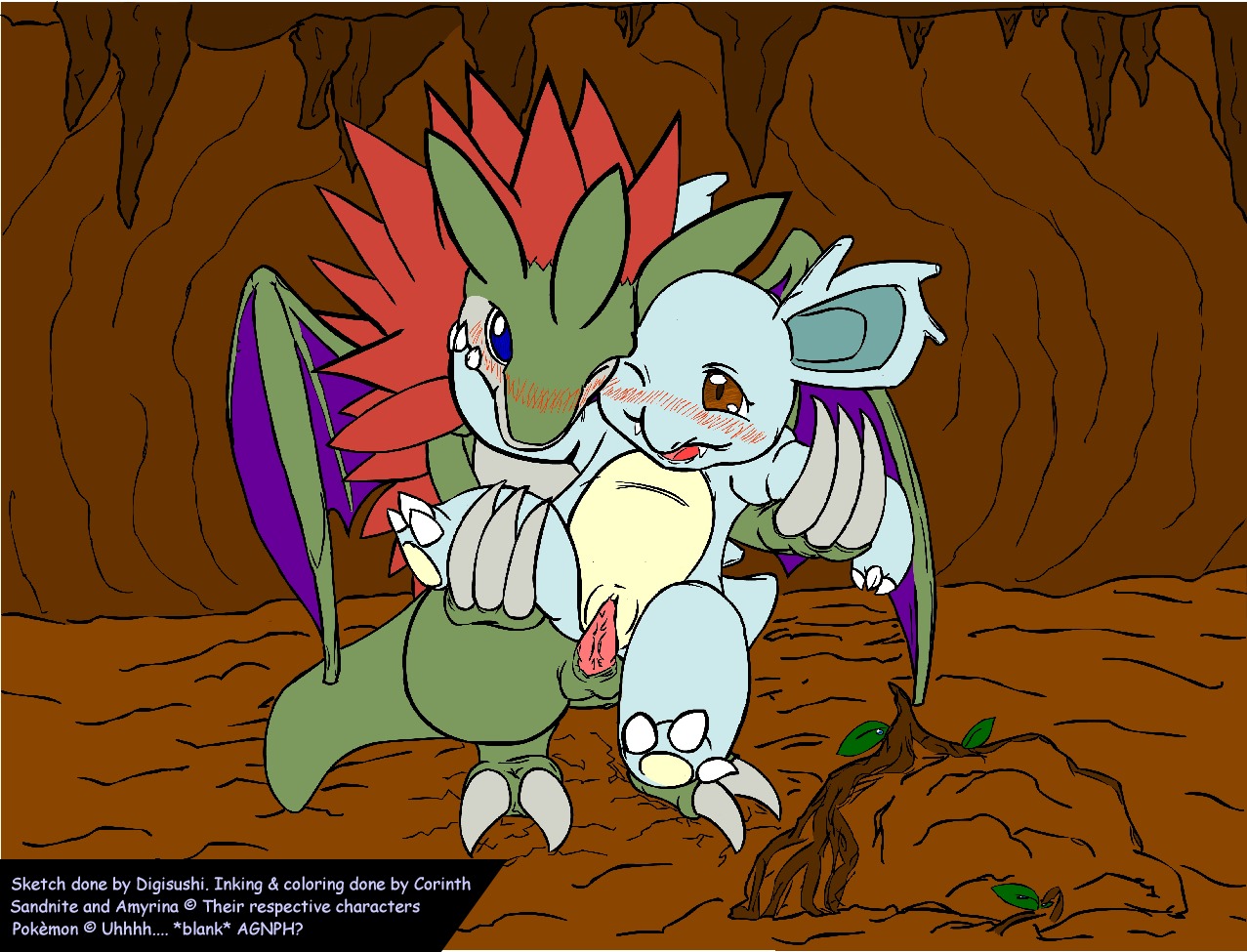 blush color corinth digisushi female feral front_view generation_1_pokemon insertion interspecies male nidorina nintendo nude penis pokemon pokemon_(species) pussy rule34 sandslash sex shiny_pokemon shiny_sandslash straight vulva wink