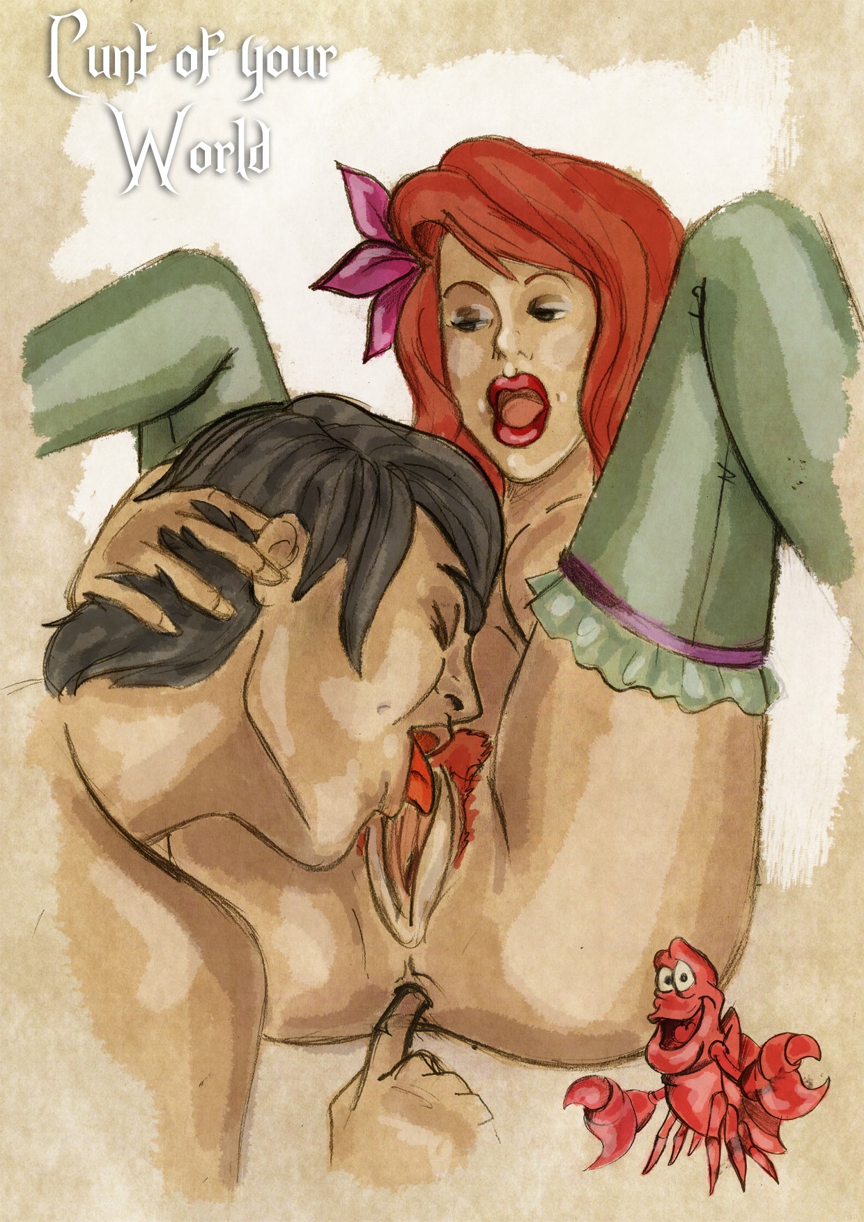 anus ariel disney female fulvio84 prince_eric pussy rule34 sebastian_(disney) straight_hair the_little_mermaid what