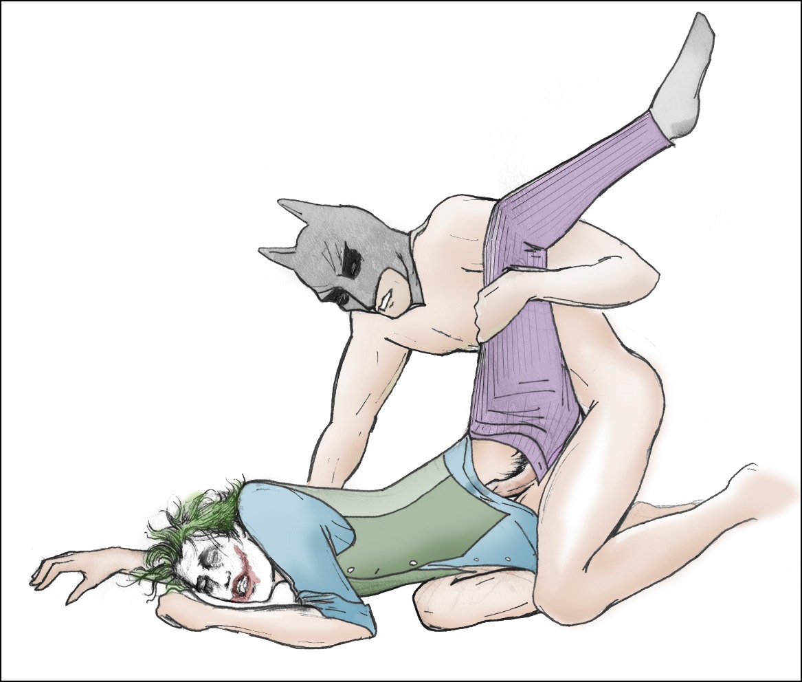 batman batman_(bruce_wayne) batman_(series) bruce_wayne dc dc_comics gay joker male male_only multiple_boys multiple_males rule34 tagme the_dark_knight yaoi
