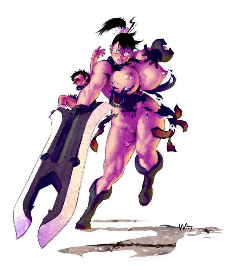 1boy breasts cattleya female male queen's_blade rana rule34