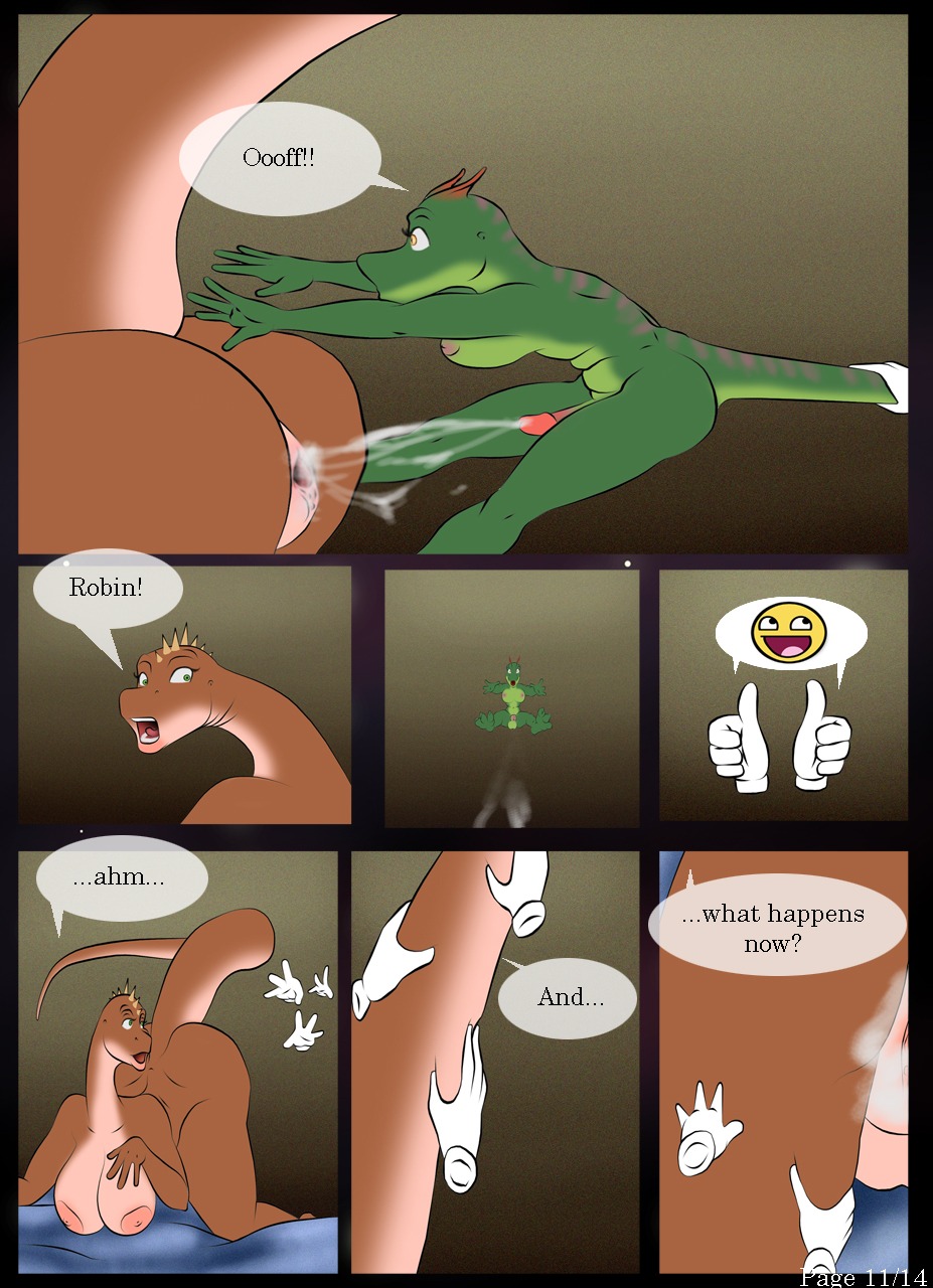 all_fours allosaurid allosauroid amber_eyes anthro areola big_areola big_breasts big_butt bodily_fluids breasts brown_body brown_nipples brown_skin butt clothing comic cum dinosaur dinosaurs_inc. diplodocid diplodocoid diplodocus doggystyle e621 erection female from_behind_position genital_fluids genitals gloves green_eyes gynomorph gynomorph_penetrating handwear hanging_breasts hi_res huge_butt intersex intersex_penetrating lanoro lips long_neck magic nipples non-mammal_breasts non-mammal_nipples nude overweight penetration penis prehistoric_species purple_nipples reptile robin_savage saurischian sauropod sauropodomorph scalie sex slightly_chubby sora_(trias) tail tail_pull theropod thick_lips trias vaginal vaginal_penetration