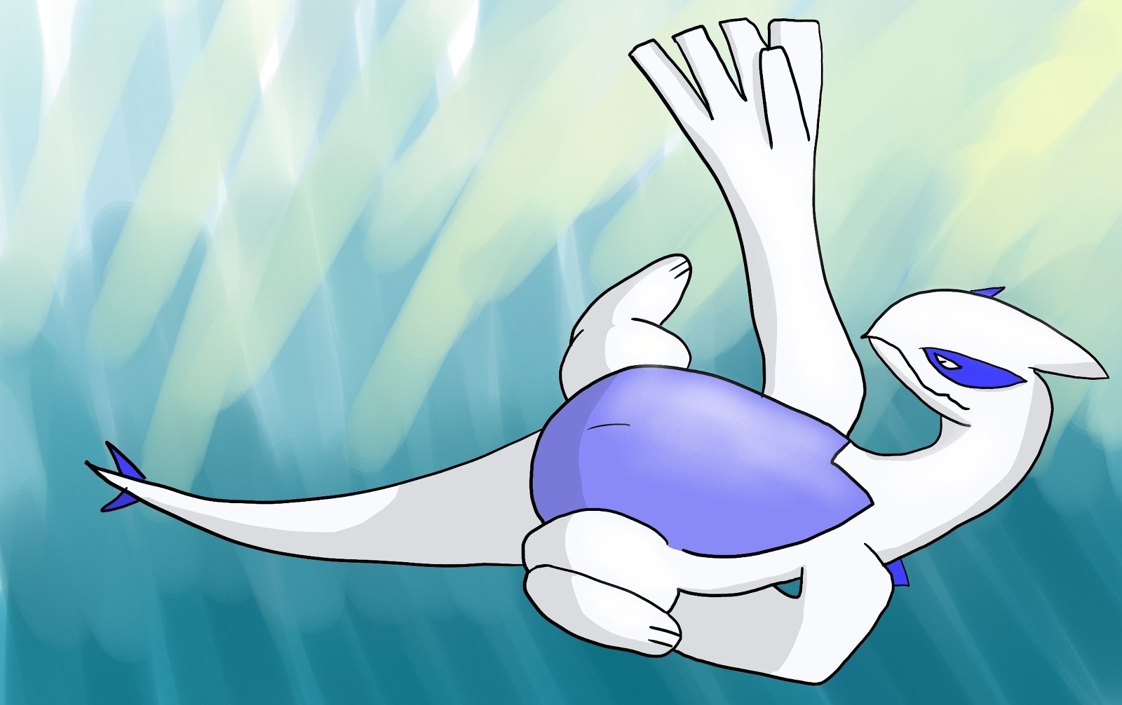avian color feral legendary_pokemon lugia lying male male_only nintendo nude on_back pokemon pokemon_(species) rule34 scalie side_view solo tagme wings