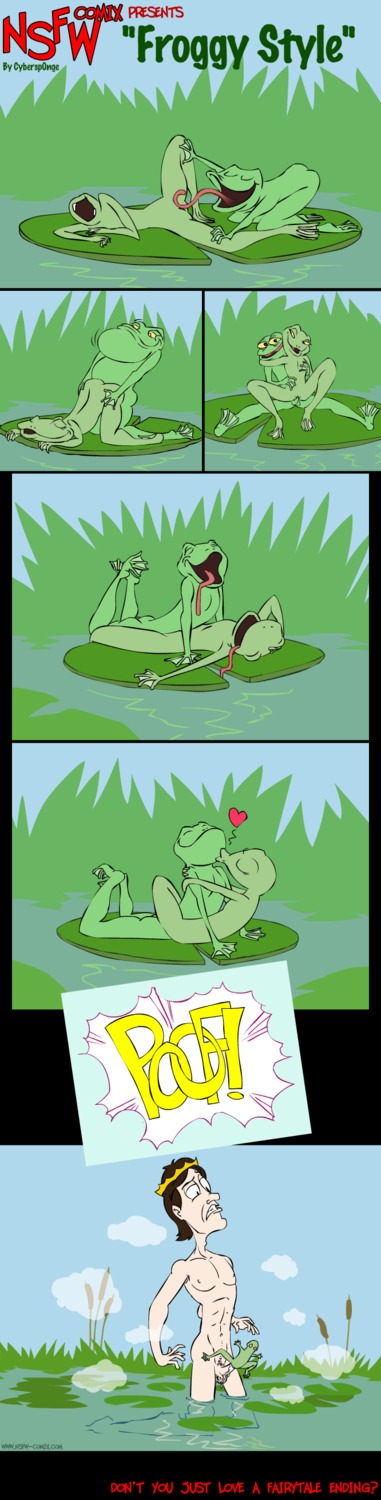 absurd_res all_fours amphibian balls bestiality bodily_fluids cunnilingus cybersp0nge doggystyle dominant duo e621 english_text erection eyes_closed fairy_tales female feral feral_on_feral frog from_behind_position genital_fluids genitals green_balls green_penis happy happy_sex heart_symbol hi_res human human_on_feral humor interspecies kissing larger_dom larger_male light_body light_skin looking_at_viewer male male/female male_on_feral mammal nsfw_comix nude oops open_mouth oral penile penis pubes pun sex size_difference smaller_female smile spread_legs spreading surprised text the_frog_prince the_princess_and_the_frog tongue tongue_out toony transformation transformation_through_kiss transformation_through_sex vaginal vaginal_fluids vulva