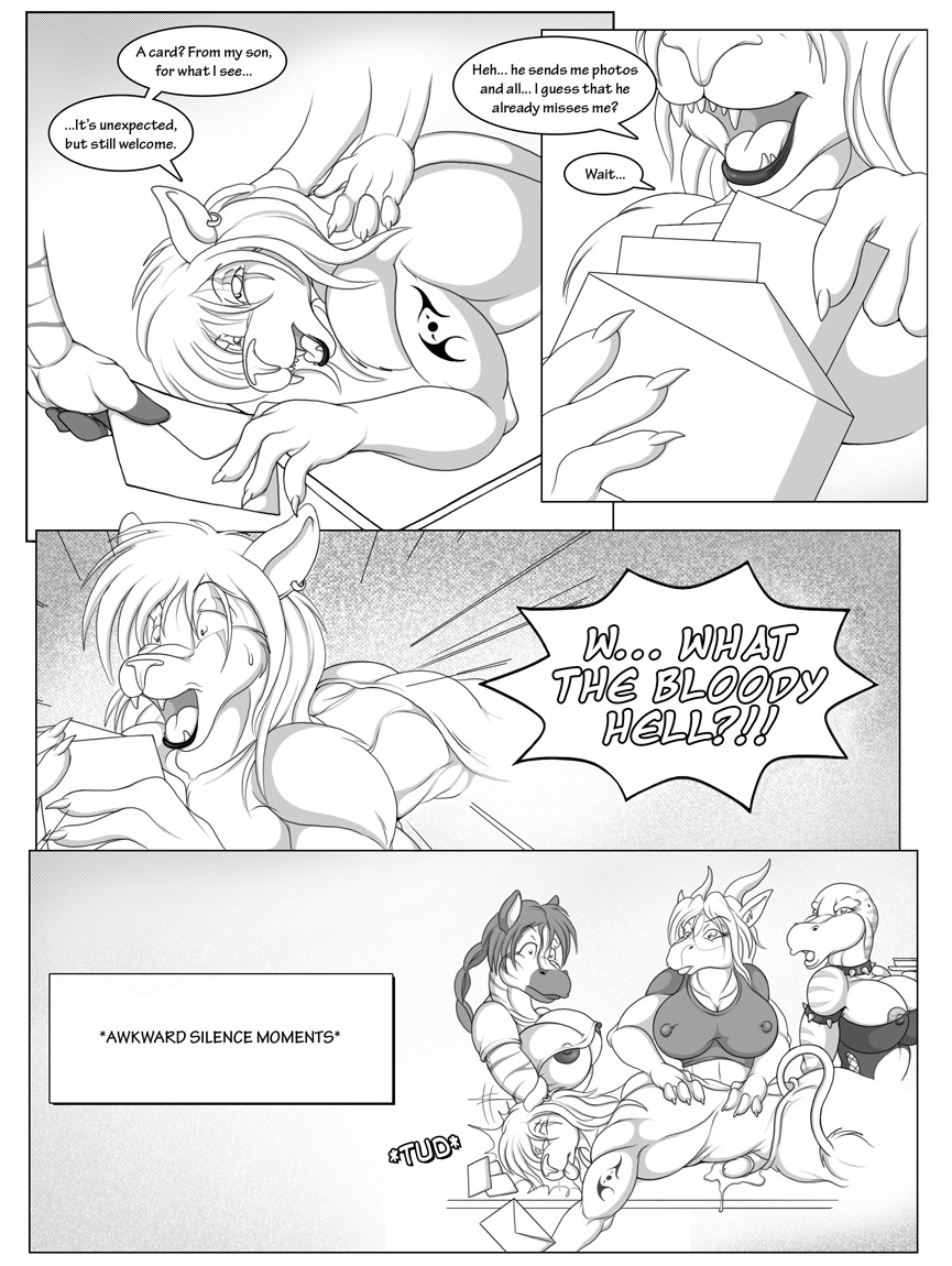 2009 anthro big_breasts black_and_white bodily_fluids breasts clothed clothing comic cum dialogue e621 english_text equid equine erection fainted felid female four_frame_image genital_fluids genitals group humanoid_genitalia humanoid_penis hunting_day kirisha_raptor kyera linked_speech_bubble lion lips male mammal monochrome outside_panel panel_overlap pantherine penis pointy_speech_bubble skerpent sound_effects speech_bubble stripes stuttering surprised tail tattoo text text_box thick_bottom_lip thud topless veronika_zebra xpray zebra