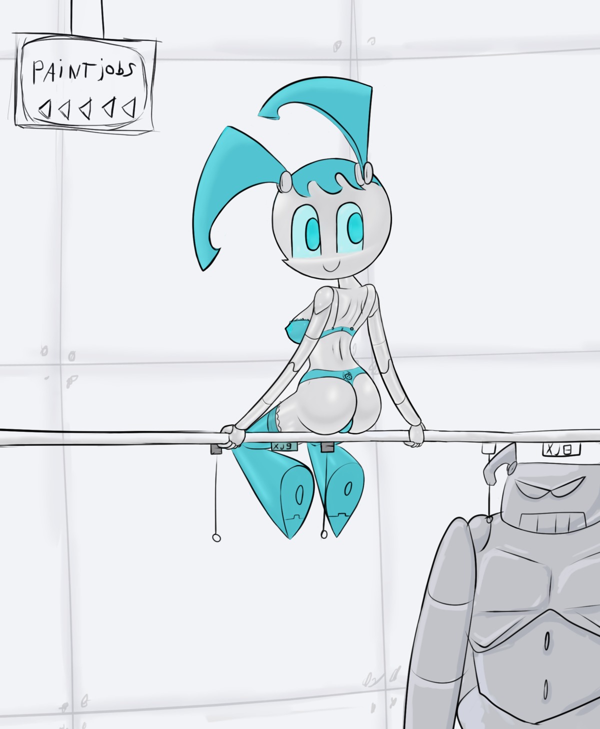 female jenny_wakeman my_life_as_a_teenage_robot nickelodeon rule34 smooth_skin tagme velenor xj-9