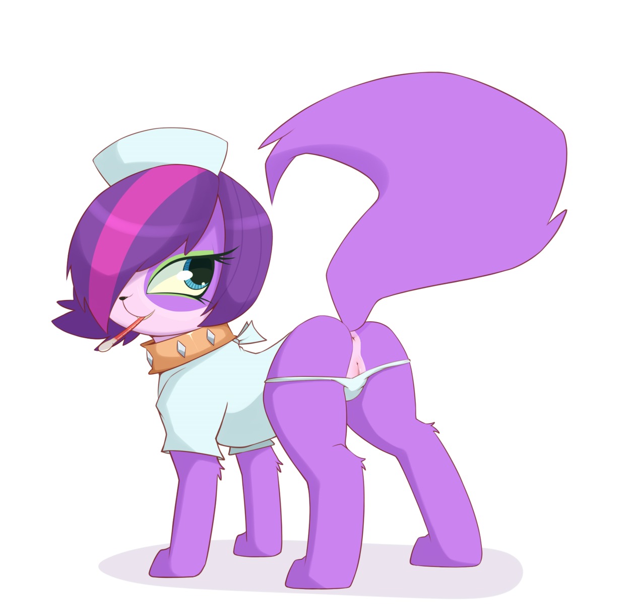 2013 2d_animation animated animated_png anus bird_dog blue_eyes butt canid canine canis cavalier_king_charles_spaniel cinemagraph clothed clothing collar digital_media_(artwork) domestic_dog e621 female feral fur genitals hair hasbro hi_res hunting_dog inviting littlest_pet_shop littlest_pet_shop_(2012) looking_back mammal multicolored_hair panties panties_down partially_clothed presenting presenting_hindquarters quadruped scientific_instrument short_playtime simple_background smitty_g solo spaniel tail thermometer toy_dog underwear underwear_down vulva weather_instrument white_background zoe_trent