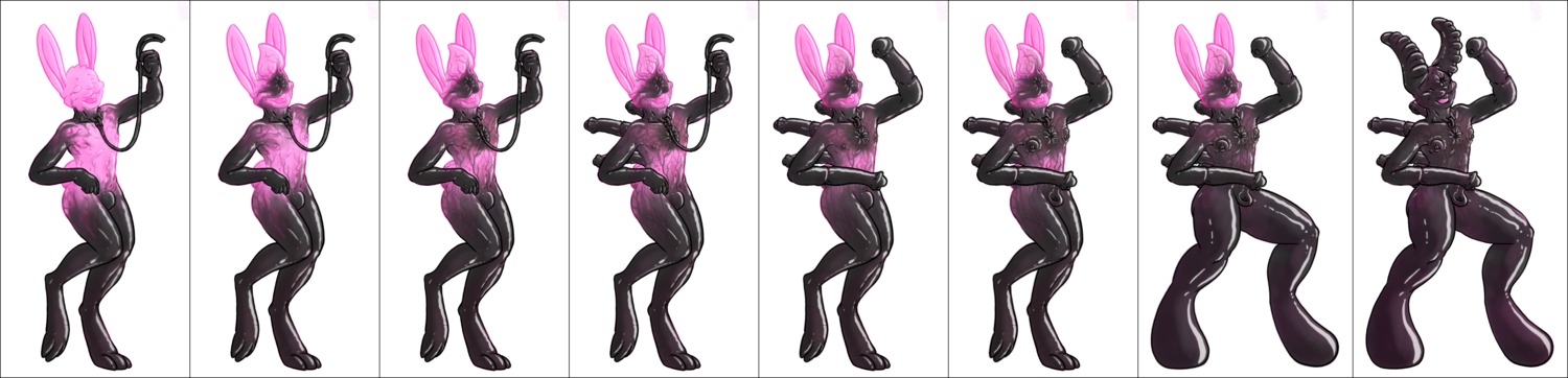 absurd_res basic_sequence cosmic_horror creepypasta digital_media_(artwork) e621 hi_res lagomorph latex leporid linear_sequence long_image lovecraftian_(genre) male mammal mot mot_fursona multi_frame_sequence rabbit sequence sex_toy solo transformation transformation_sequence what_has_science_done wide_image zalgo_(creepypasta)