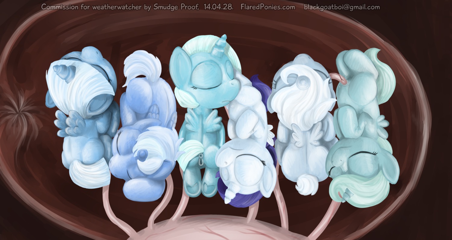 2014 age_regression alicorn_amulet applejack_(mlp) blonde_hair blue_body blue_feathers blue_fur blue_hair clothing cowboy_hat digital_media_(artwork) e621 earth_pony english_text equid equine eyes_closed feathered_wings feathers female feral fluttershy_(mlp) friendship_is_magic fur group hair hasbro hat headgear headwear hi_res horn horse inside internal mammal multicolored_hair my_little_pony mythological_creature mythological_equine mythology pegasus pink_eyes pink_hair pinkamena_(mlp) pinkie_pie_(mlp) pony purple_hair rainbow_dash_(mlp) rainbow_hair rarity_(mlp) sleeping smudge_proof teats text transformation trixie_(mlp) twilight_sparkle_(mlp) two_tone_hair umbilical_cord unicorn url uterus wings young young_female young_feral