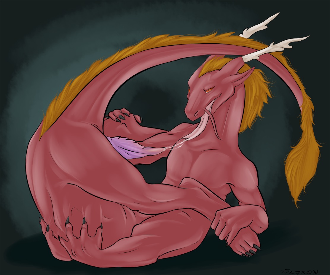 ass autofellatio blonde_hair chinese_dragon claws dragon_taur fellatio hair horns kavi long_hair male male_only masturbation oral oral_sex penis red_eyes rule34 scalie sex slinkydragon_(colorist) solo tail taur