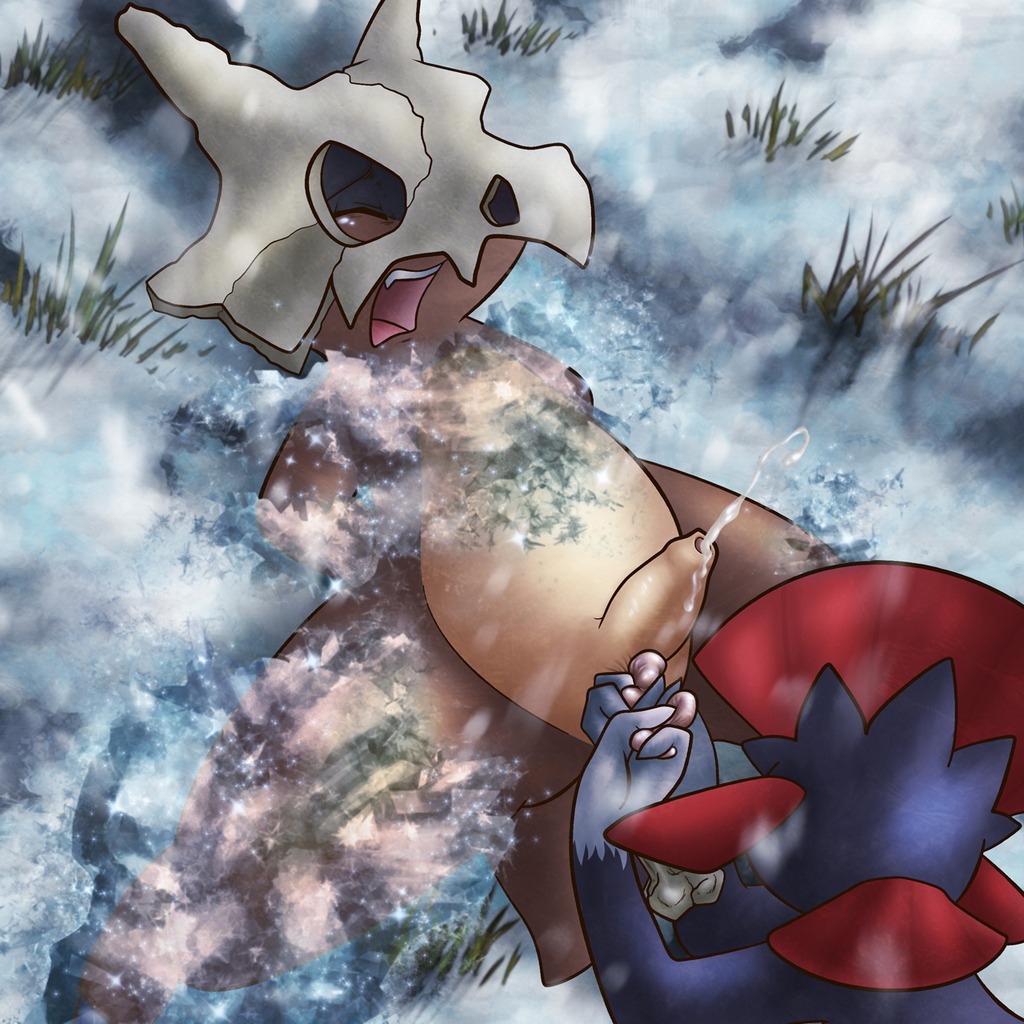 ballbusting balls cock_and_ball_torture cock_and_balls_torture cubone frozen male male_ryona penis pokemon pokemon_(species) rule34 squeeze straight_hair stuck_in_ice trapped weavile