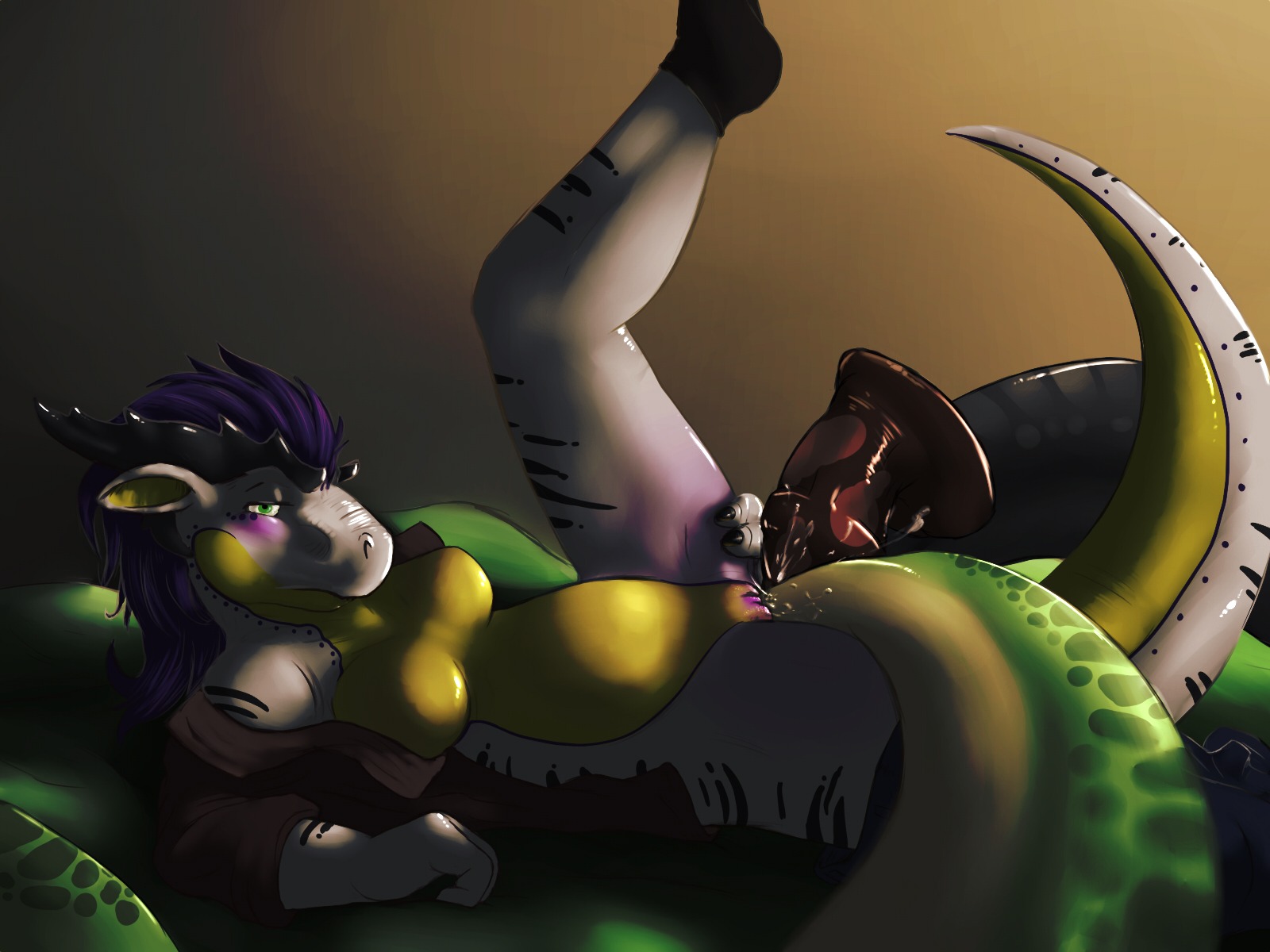 4:3 anthro blush bored bottomwear bottomwear_down breasts clothed clothing digital_media_(artwork) dildo dragon e621 equid equine female fersir_(character) genitals green_eyes group group_sex hair hi_res horse hybrid lizardlars looking_at_viewer lying mammal masturbation mythological_creature mythological_scalie mythology nude on_back open_clothing open_shirt open_topwear pants pants_down partially_clothed penetration purple_hair raised_leg scalie sex sex_toy shirt solo_focus spitey spread_legs spreading tail tail_fetish tail_play tail_sex threesome topwear trio vaginal vulva