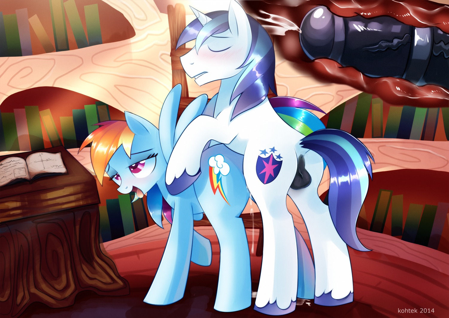 2014 ahegao animal_genitalia animal_penis balls blue_body blue_feathers blue_fur blue_hair blush bodily_fluids cum cum_in_vagina cum_inside cutie_mark duo e621 equid equine equine_genitalia equine_penis erection eyes_closed feathered_wings feathers female female_penetrated feral feral_on_feral friendship_is_magic from_behind_position fur genital_fluids genitals hair hasbro hi_res horn internal kohtek looking_pleasured male male/female male_penetrating male_penetrating_female mammal multicolored_hair my_little_pony mythological_creature mythological_equine mythology nude open_mouth orgasm pegasus penetration penile penile_penetration penis penis_in_vagina purple_eyes rainbow_dash_(mlp) rainbow_hair sex shining_armor_(mlp) tongue tongue_out unicorn vaginal vaginal_fluids vaginal_penetration white_body white_fur wings