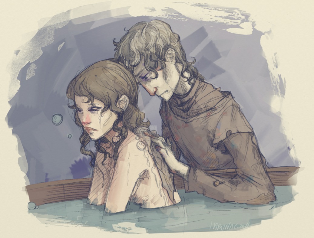 1girls 2d a_song_of_ice_and_fire bath bathing breasts female game_of_thrones jeyne_poole literature mary-chan reek_(game_of_thrones) rule34 small_breasts theon_greyjoy