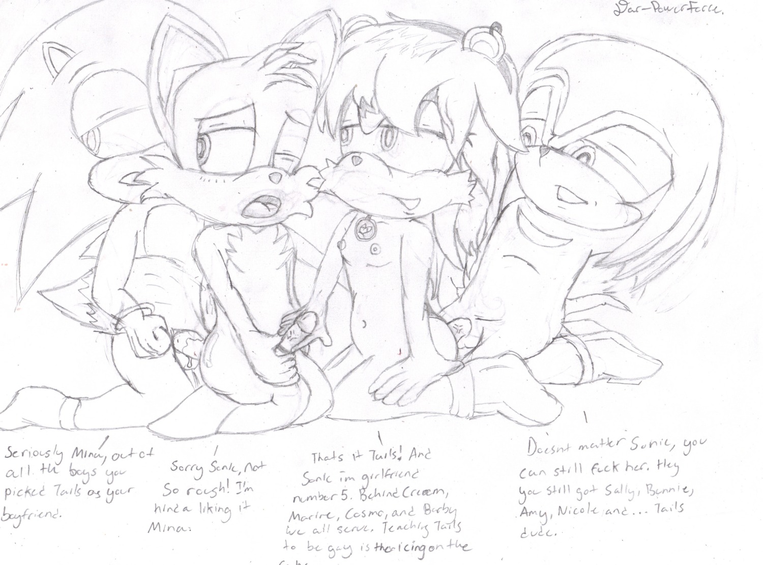 anthro archie_comics bisexual_male dar-powerforce echidna female foursome fox hedgehog kitsune knuckles_the_echidna male mina_mongoose mongoose rule34 sega sonic_(series) sonic_the_hedgehog sonic_the_hedgehog_(archie) sonic_the_hedgehog_(comics) sonic_the_hedgehog_(series) tails tails_the_fox