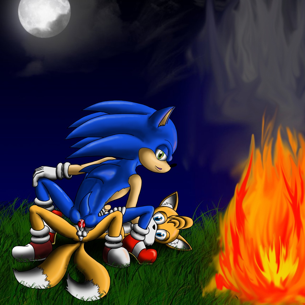 anthro blue_fur canine cobra_mcjingleballs fox fur furry furry_tail hedgehog male mammal multi_tail multiple_males rule34 sega sonic_(series) sonic_team sonic_the_hedgehog sonic_the_hedgehog_(series) sonic_the_hedgehog_2 tagme tail tails tails_the_fox yaoi