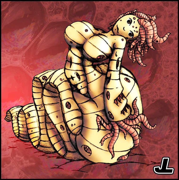 1monster body_horror colon female helminth horror intestinal_parasite jazzlizard monster monster_girl nightmare_fuel parasite rule34 tapeworm trypophobia worm worms