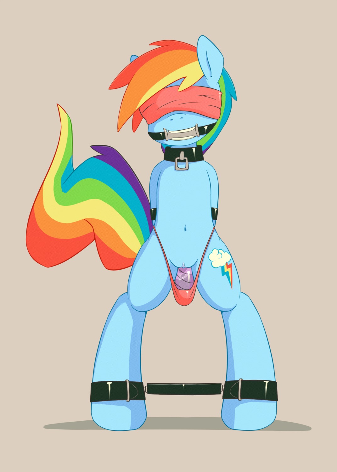2012 anthro anthrofied bdsm bit_gag blindfold blue_body blue_fur bodily_fluids bondage bound clitoris clothing collar dildo e621 equid equine female flat_chested friendship_is_magic fur gag gagged genital_fluids genitals grumblepluck hair hands_behind_back hasbro hi_res horse mammal multicolored_hair multicolored_tail my_little_pony navel panties penetration pony rainbow_dash_(mlp) rainbow_hair rainbow_tail restraints sex_toy sex_toy_under_clothing simple_background solo spreader_bar submissive submissive_female tail underwear vaginal vaginal_fluids vulva