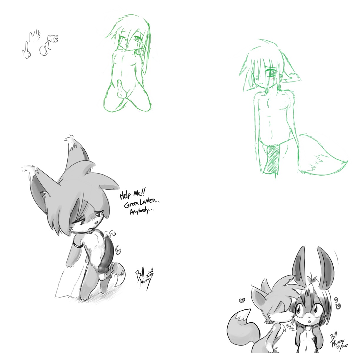 1:1 anthro billmurray bodily_fluids canid canine cum duo e621 english_text erection female fox genital_fluids genitals hi_res knot male mammal multiple_images nightfox nobuyuki nude penis sketch_page solo tail text young young_anthro
