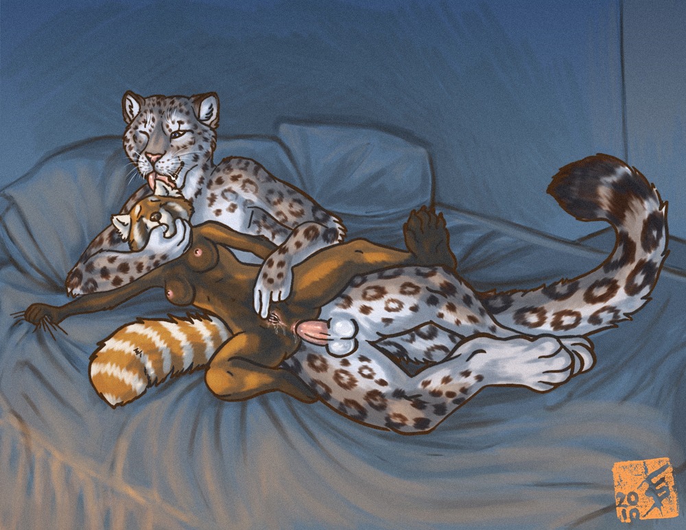 2010 ailurid anal anal_penetration anthro anthro_on_anthro anus balls bed bedroom black_nose blue_eyes bodily_fluids breasts brown_body brown_fur claws detailed_background duo e621 ear_lick erection eyes_closed felid female female_penetrated finger_fetish finger_in_mouth finger_play fingering fingers from_behind_position fur furniture genital_fluids genitals grey_body grey_fur inside kadohusky larger_male leopard leopard_spots licking lying male male/female male_penetrating male_penetrating_female mammal navel nipples nude on_bed on_side one_eye_closed open_mouth pantherine penetration penis pillow pink_nose red_panda romantic romantic_couple saliva sex size_difference smaller_female smaller_penetrated smile snow_leopard spoon_position spots spread_legs spreading stripes tail tongue tongue_out vaginal_fluids vulva whiskers