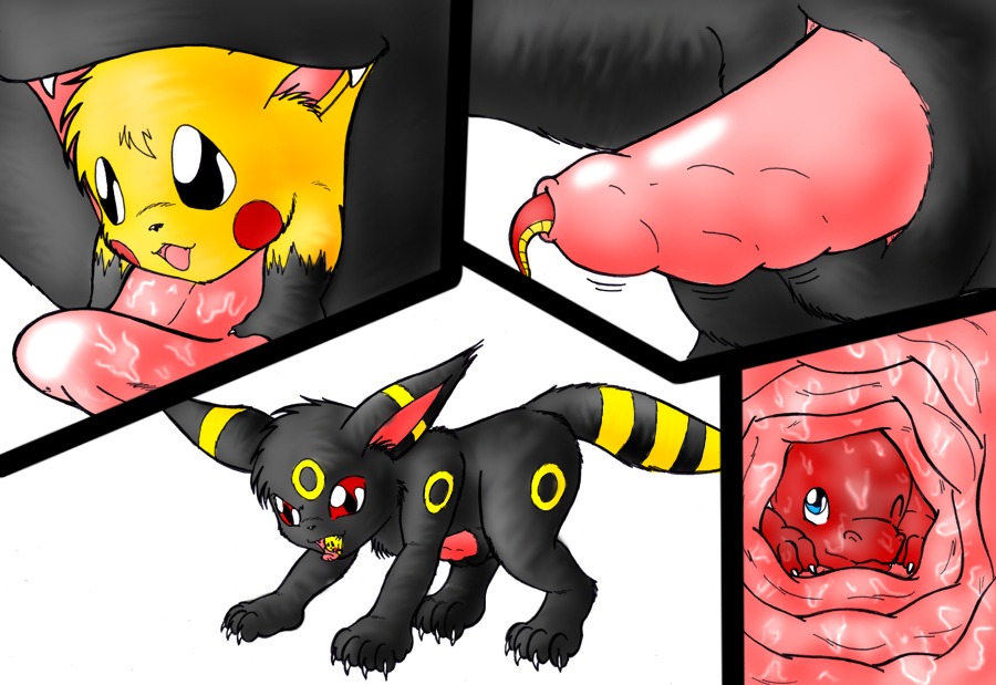 2007 ambiguous_gender charmeleon cock_vore comic digital_media_(artwork) duo e621 eeveelution erection extreme_size_difference fan_character feral fur generation_1_pokemon generation_2_pokemon genitals gentle_giant inside_balls internal male mammal nintendo open_mouth penile penis pikachu pokemon pokemon_(species) quadruped red_eyes rodent size_difference smile sparky_the_chu sparky_the_chu_(character) tail umber_(umber) umbreon urethral vore yellow_body yellow_fur