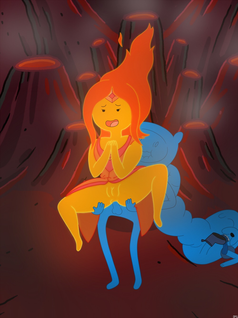 adventure_time bpq00x female finn_the_human flame_princess jake_the_dog rule34 sex