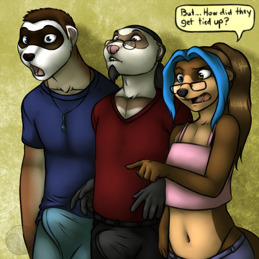 1:1 2013 anthro aquamarine_(gem) belly bite biting_lip biting_own_lip black_nose blue_eyes blue_hair bottomwear brown_body brown_eyes brown_fur brown_hair bulge claws clothed clothing colored conditional_dnp crossdressing dialogue digital_media_(artwork) domestic_ferret e621 english_text erection erection_under_clothing eyebrows eyewear facial_hair facial_markings femboy fur gem gesture glasses group hair hand_gesture head_markings heterochromia humanoid_hands jewelry kelchan lips long_hair male mammal markings mask_(marking) midriff multicolored_body multicolored_fur multicolored_hair mustelid musteline nateday navel necklace open_mouth otter pants pendant pink_nose pink_tongue pointing ponytail question reaction_image scott_otter self_bite shirt short_hair simple_background skylor_(character) skylor_forscythe skylor_forscythe_(character) slim slouching speech_bubble standing tan_belly tan_body tan_fur tank_top teeth tenting text tongue topwear true_musteline weasel white_body white_fur zoey03