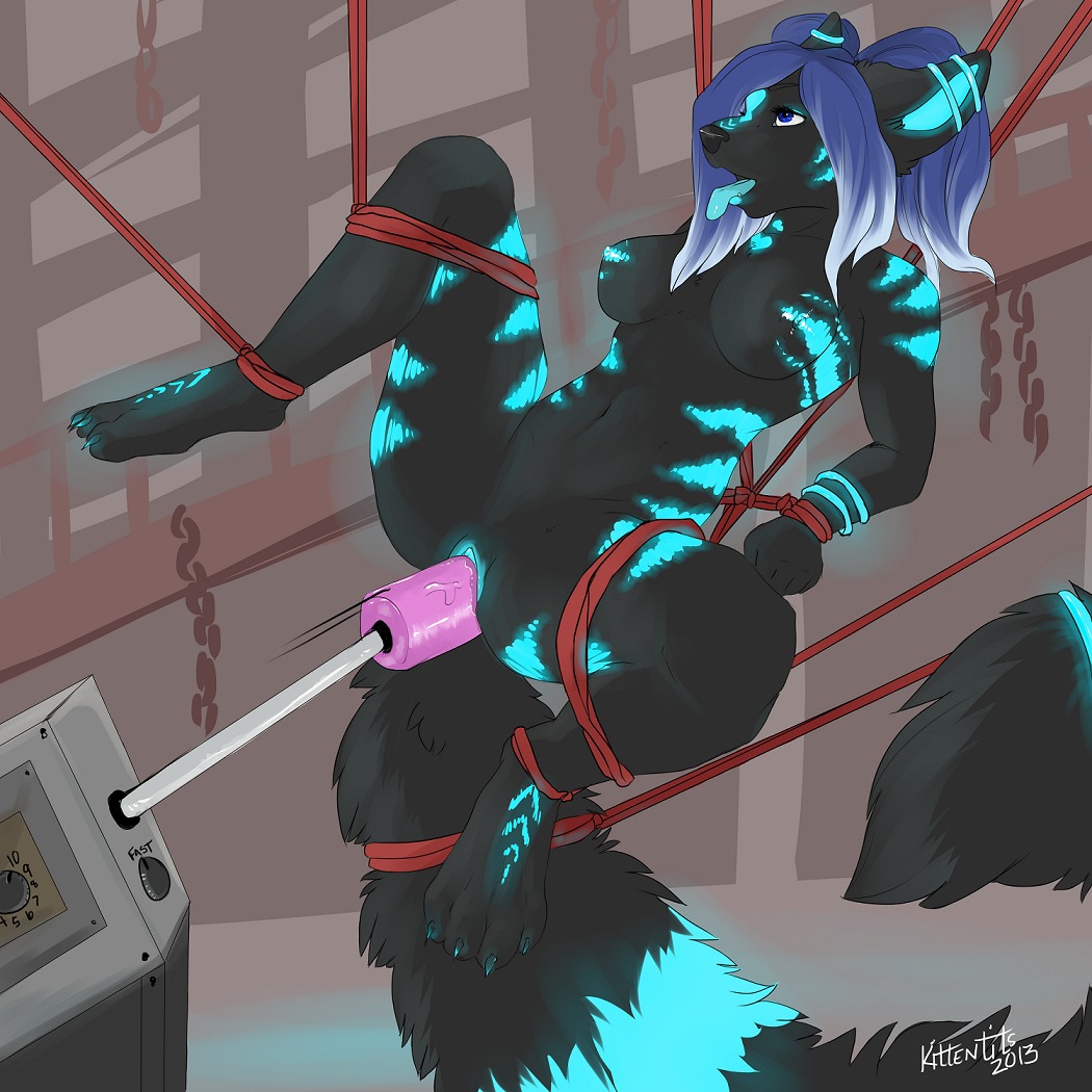 1:1 2013 anthro bdsm black_body black_fur blue_hair blue_markings bodily_fluids bondage bound breasts clitoris dildo e621 felid female fucking_machine fur genital_fluids genitals hair izumi_(izumi) kittentits machine mammal markings masturbation nude penetration sex_toy solo spread_legs spreading submissive submissive_female suspension tongue tongue_out toying_self vaginal vaginal_fluids vaginal_masturbation vaginal_penetration vulva