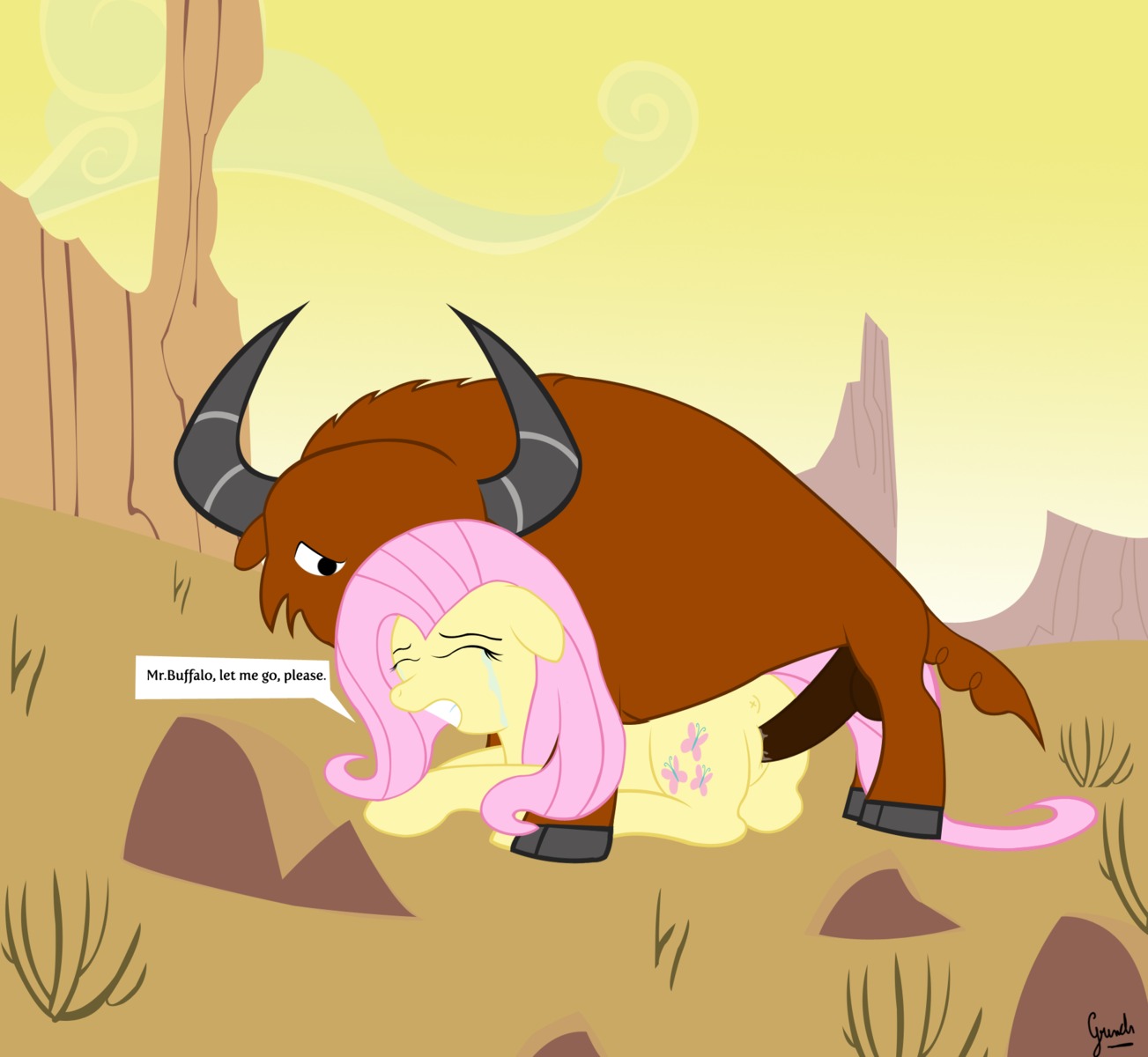 american_bison anus bison bodily_fluids bovid bovine crying duo e621 equid equine erection feathered_wings feathers female female_penetrated female_raped feral fluttershy_(mlp) forced friendship_is_magic fur genitals grinch_(artist) hair hasbro hi_res interspecies male male/female male_penetrating male_penetrating_female male_rape male_raping_female mammal my_little_pony mythological_creature mythological_equine mythology pegasus penetration penile penile_penetration penis penis_in_vagina pink_hair rape sex tears vaginal vaginal_penetration vulva wings yellow_body yellow_feathers yellow_fur