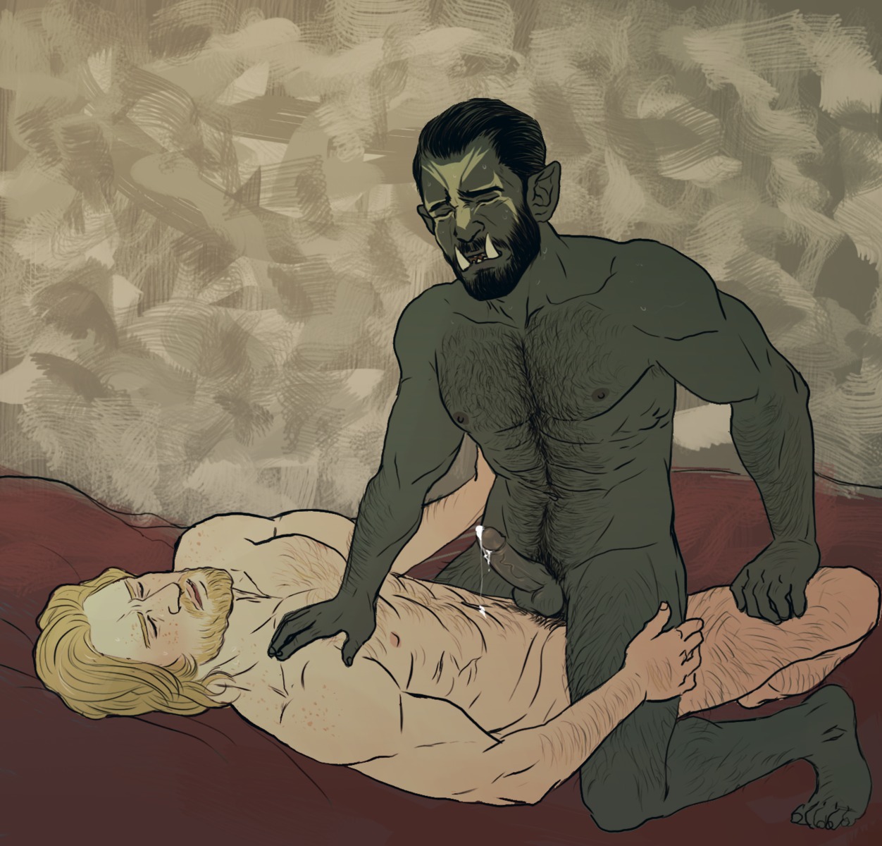2boys abs anal anal_sex artist_request balls ballsack beard black_beard black_hair blonde_beard blonde_hair cornholing cowgirl_position erect_penis erection facial_hair facial_mark facial_tattoo foreskin gay gay_sex grey_skin hairy hairy_chest human human_male interracial light-skinned_male light_skin long-haired_male long_hair male male/male male_nipples male_on_male male_only male_penetrating_male multiple_males muscular muscular_male nipples nord nude nude_male orc orc_male penis precum precum_drip pubes pubic_hair retracted_foreskin rule34 scrotum skyrim sodomy tattoo testicles the_elder_scrolls uncircumcised uncut yaoi